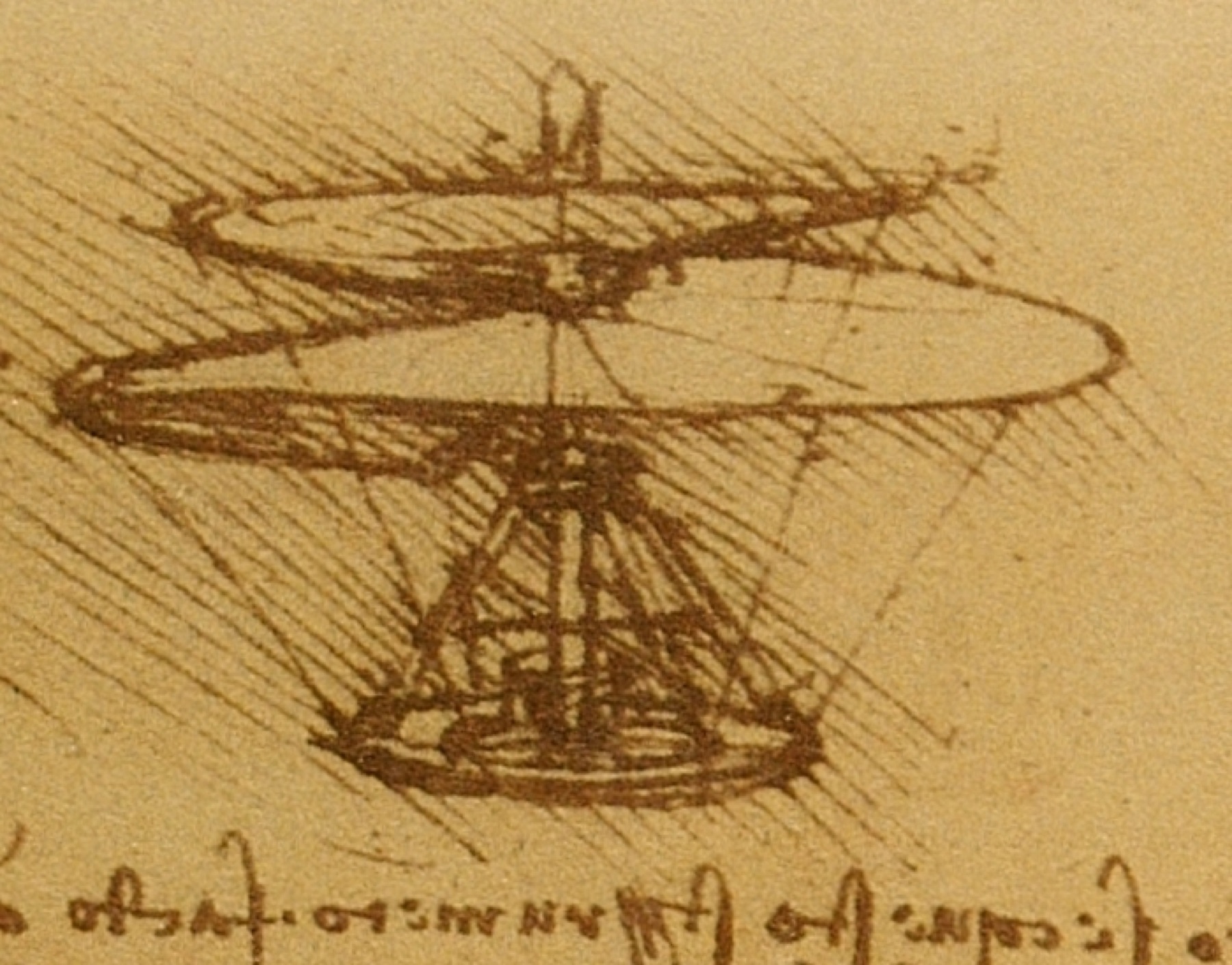 Aerial screw drawing
